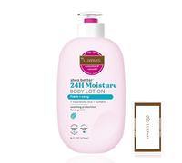 Set per la cura della pelle: include una lozione per il corpo E.O.S Fresh & Cozy - idratante al burro di karité per la pelle secca, 473,2 ml, con salvietta detergente LUXPAKS