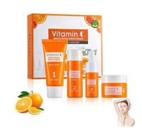 Set per la cura della pelle, Kit per la Cura Della Pelle alla Vitamina C,Skincare Kit Anti-Età l'idratazione Intens Schiarisce le Macchie Pigmentarie Adatto a Tutti i Tipi di Pelle