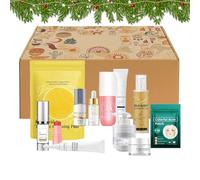 Set per la cura della pelle, kit per la pulizia del viso, rassodante e idratante, per donne, mogli, mamma, fidanzata, viaggi, casa, , calze di Natale