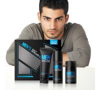Set per la cura della pelle quotidiana da uomo, set per la cura della pelle in 3 fasi ordinario detergente viso, toner e crema idratante per tutti i tipi di pelle, controllo dell'olio, idratazione e