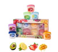 Set per la cura delle labbra | 8 pezzi con sapori di frutta anti-screpolatura, idratanti per la pelle, idratanti per labbra anti-screpolatura, per l'uso, all'aperto, viaggi, appuntamenti, spostamenti,