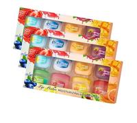 Set per la cura delle labbra al gusto di frutta da 8 pezzi, mini balsami per labbra 4 in 1, possono essere usati come lucidalabbra, balsami da notte, rossetti incolori e maschere idratanti (3PCS)