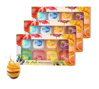 Set per la cura delle labbra al gusto di frutta da 8 pezzi, mini balsamo per labbra 4 in 1, set di idratanti, lucidalabbra + balsami da notte + rossetti incolori + maschera (3Set)