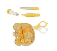 Set per la cura delle unghie dei bambini, 4 pezzi, forbici arrotondate sicure e tagliaunghie e lima per unghie, con custodia per la cura delle unghie pediatrica, essenziale