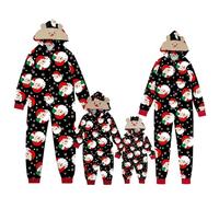 Set per la famiglia di Natale, pigiama per la famiglia, pigiama di Natale, pigiama da uomo, donna, per bambini, per la casa di Natale, con cappello di alce, A3, 8 Anni