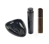 Set per la gestione della dose di caffè con vassoio in ceramica, flacone spray e ago per ridurre l'elettricità statica e aiutare nella manipolazione dei chicchi di caffè (vassoio nero+spray+ago)