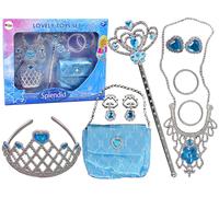 Set per la Piccola Principessa Corona Blu e Accessori