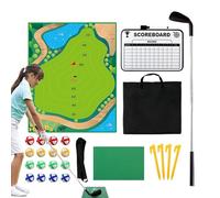 Set per la pratica del putting: tappetino da golf adesivo, gioco di scheggiature di lunga durata, strumento per la creazione di abilità | Attrezzature per l'apprendimento indoor per bambini Adulti Svi