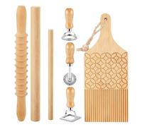 Set per la preparazione di gnocchi e ravioli, include mattarello in legno, set per pasta fatta a mano, adatto per uso domestico e in cucina
