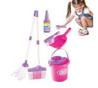 Set Per La Pulizia Dei Bambini - Scopa E Set Per La Pulizia Per Bambini, Kit Per Le Pulizie, Giochi Di Finzione, Piccoli Strumenti Sicuro, Durevole, Gioco Di Ruolo, Immaginazione, Capacità Di Apprendi