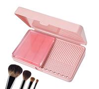 Set per la Pulizia dei Pennelli da Trucco Strumento Portatile per il | Organizzatore con Tappetino per Pennelli Trucco per Donne Principianti, Casa, Vanity, Studio, Dormitorio, Viaggio