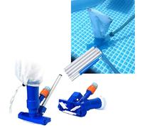 Set per la pulizia della piscina: spazzola e aspiratore, in plastica, 500 g