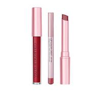 Set per labbra e set - trucco a lunga durata, per donne e ragazze, per tutti i giorni, feste, appuntamenti, viaggi