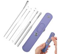 Set Per L'estrazione Del Cerume - Pulizia Del Cerume, Strumenti Per L'igiene 'orecchio | Kit Per La Cura 'orecchio, Set Premium Per La Pulizia 'orecchio Con Custodia In PU, Strument