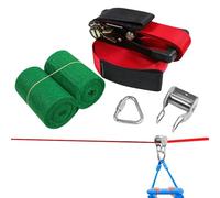 Set per Linea Altalena | con carrucola e giocattoli di equilibrio | set gioco a ostacoli per bambini | per adolescenti, ragazze e ragazzi, in giardino, cortile, giochi, scuola, spiaggia