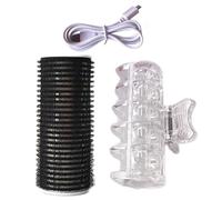 Set per lo styling dei bigodini | Rullo per styling elettrico alimentato tramite USB | Strumento per arricciare autoadesivo | Dispositivo portatile per la modellazione del calore | Soluzione efficient