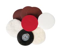 Set Per lucidatura Silverline 8 Pezzi 125mm Con Disco E Supporto