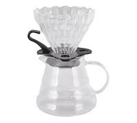 Set per Macchina per Il caffè, Gocciolatore per caffè in Vetro da 600 Ml, Gocciolatore per caffè Manuale con Tazza Filtrante E Carta per La Casa