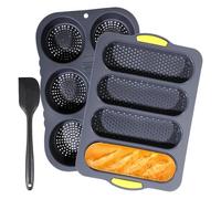 Set per macchina per pane francese in silicone alimentare con padella antiaderente per la distribuzione uniforme del calore per risultati cottura perfetti