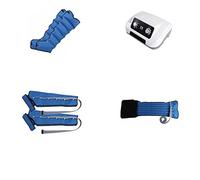 Set per massaggio a compressione d'aria Massaggio a pressione elettrica Caviglie per piedi Macchina per massaggio ai polpacci Macchine per massaggio linfatico con 6 cuscini d'aria Stivali per il rec