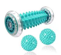 Set per massaggio ai piedi e terapia con palla a punta, massaggiatore manuale per fascite plantare, dolore al tallone e all'arco del piede, terapia del punto di innesco, recupero muscolare