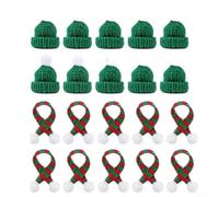 Set per mini per cappello e Sciarpa Natale Maglia 20 Design Festoso | Lana adatta a decorazioni DIY e scrapbooking dimensioni compatte per facile conservazione applicazione creativa