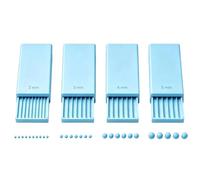 Set per modellare i dettagli della manicure, Blue | Dimensioni guida da 2-5 mm, corpi rigidi stampati in 3D per l ' uso in rilievo