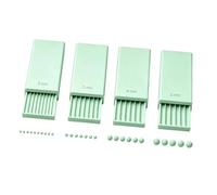 Set per modellare i dettagli della manicure, Green | Dimensioni guida da 2-5 mm, corpi rigidi stampati in 3D per l ' uso in rilievo