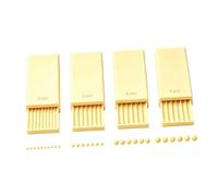 Set per modellare i dettagli della manicure, Yellow | Dimensioni guida da 2-5 mm, corpi rigidi stampati in 3D per l ' uso in rilievo