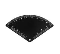 Set per modellare le sopracciglia a doppio scopo con guide di misurazione e stencil di allineamento Design portatile per stencil per sopracciglia simmetrici per trucco