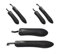 Set per parafanghi MTB 26" Plastica 3 Paia Set per parafanghi | Materiale PP per robusto, design anti-schizzo, 3 coppie incluse, colore nero, per facile montaggio