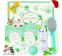 Set per Pediluvio, Eleanore's Diary 4PCS Kit Pedicure - Sali, Crema Urea, Lima per Piedi & Pallina Massaggiante, Adatto per Piedi Secchi e Screpolati, Kit per Pediluvio Donne, Regalo Natale