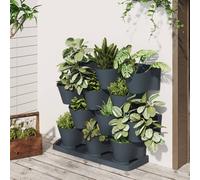 Set per Piante Giardino Verticale 12 pz Antracite Polipropilene