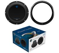 SET PER PLANET AUDIO AC8D 1 subwoofer da 20 cm 200 mm 8" 600 watt rms e 1200 watt max dvc dual voice coil doppia bobina 4 ohm per auto o in cassa + anello, 1 pezzo
