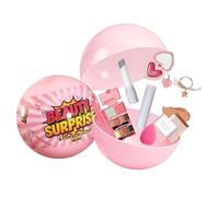 Set Per Principianti Con Palline Per Il Trucco Di Natale | Kit Di Trucco Multifunzionale Per Ragazze E Donne | Sfera Portaoggetti A Nastro Con Fondotinta Rossetto, Ombretto, Fard | Facile Applicazione