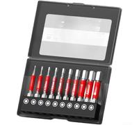 Set per punte Cacciavite 10Pz Acciaio Lega 50mm Magnetiche Set(A) | Acciaio lega ad alta durezza, resistenza alla per torsione, punta magnetica per forte, gambo esagonale 6.35mm, per ideale per