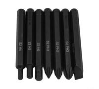 Set per punte Cacciavite 7pz per crv 8mm PH1-PH3 H4-H6 36mm Set(80mm) | 7 per punte assortite, acciaio per crv per duro, gambo esagonale 8mm, lunghezza 36mm, magnetico forte