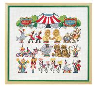 Set per punto croce Permin "Circo", schema per il conteggio, 54x50cm, 70-8410