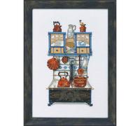Set per punto croce Permin "Stufa nera", schema per il conteggio, 22x32 cm, 12-2