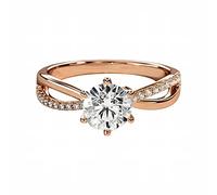 Set per ragazze adolescenti cuori frecce taglio argento anello sei anelli di fidanzamento da donna anelli aerei per donne, C, Metallo, Non pietra preziosa