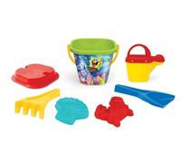 set per sabbia 7 pz SPONGEBOB, 3 colori, rete