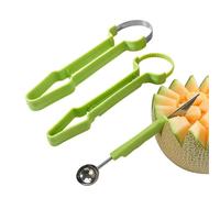 Set per scavare frutta | Separatore a doppia testa,Attrezza per Togliere il Cuore alla Frutta | Per cucina ristorante kiwi fragola mango melone kiwi