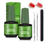 Set Per Smalto Semipermanente 2 PCS Gel Polish Remover Magic Remover Con Spingi