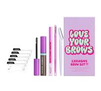 Set per sopracciglia con cartoncino per sopracciglia, kit matita per sopracciglia per sopracciglia - Kit per sopracciglia impermeabile da 10 pezzi per trucco occhi - Il kit per il trucco include masca
