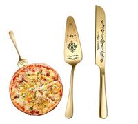 Set per tagliare la torta per matrimoni, utensili da portata per posate | Tagliatorta inciso vintage in acciaio inossidabile - Tagliatorta e per torta splendidamente incisi, elegante ricordo per gli s