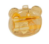 Set per tagliare le unghie dei neonati con trimmer delicato e pinzette con scatola portatile a forma di orso per la cura delicata delle forbici per bambini