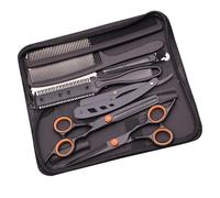 Set per taglio di capelli da barbiere - Forbici da taglio professionali, set di forbici da parrucchiere professionali | Set di forbici da parrucchiere professionali per tagliare la barba e modellare i