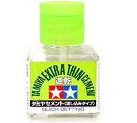 set per Tamiya 87182 Cement Extra Thin Quick Set 40ml Colla Presa Rapida