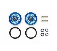Set per Tamiya 95160 Rotelle 19mm Alluminio con Anello J-Cup 2023 Blu Mini 4WD Limited Edition