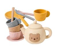 Set per tè - Lattina resistente agli urti per alimenti multicolore, set da tè fantasia per bambini, design integrato con bordi arrotondati lisci, borsa per il trasporto rinforzata con doppia fodera |